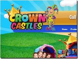 https://www.crownbouncycastlehire.co.uk/ website