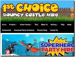 https://www.firstchoicebouncycastlehire.co.uk/ website