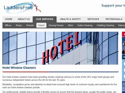 https://www.laddersfree.co.uk/what-we-do/window-cleaning website